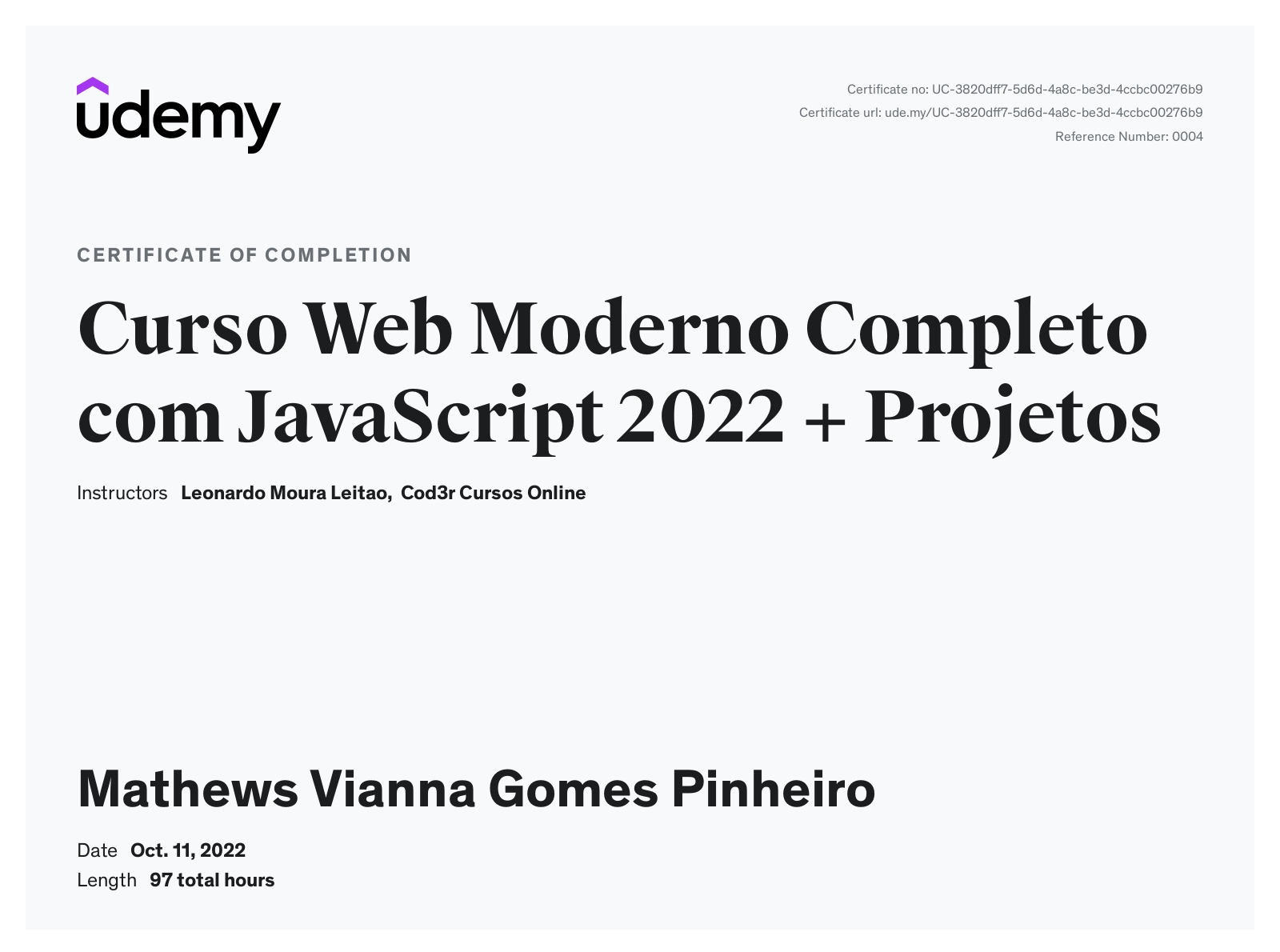Curso Web Moderno Completo com JavaScript 2022 + Projetos